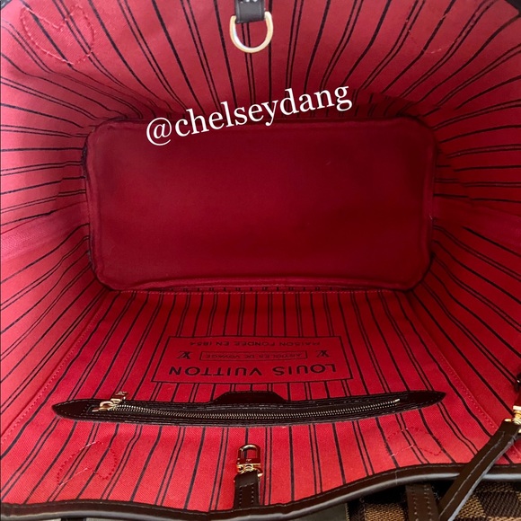 Louis Vuitton Neverfull MM Cherry Damier Ebene - Picture 7 of 13